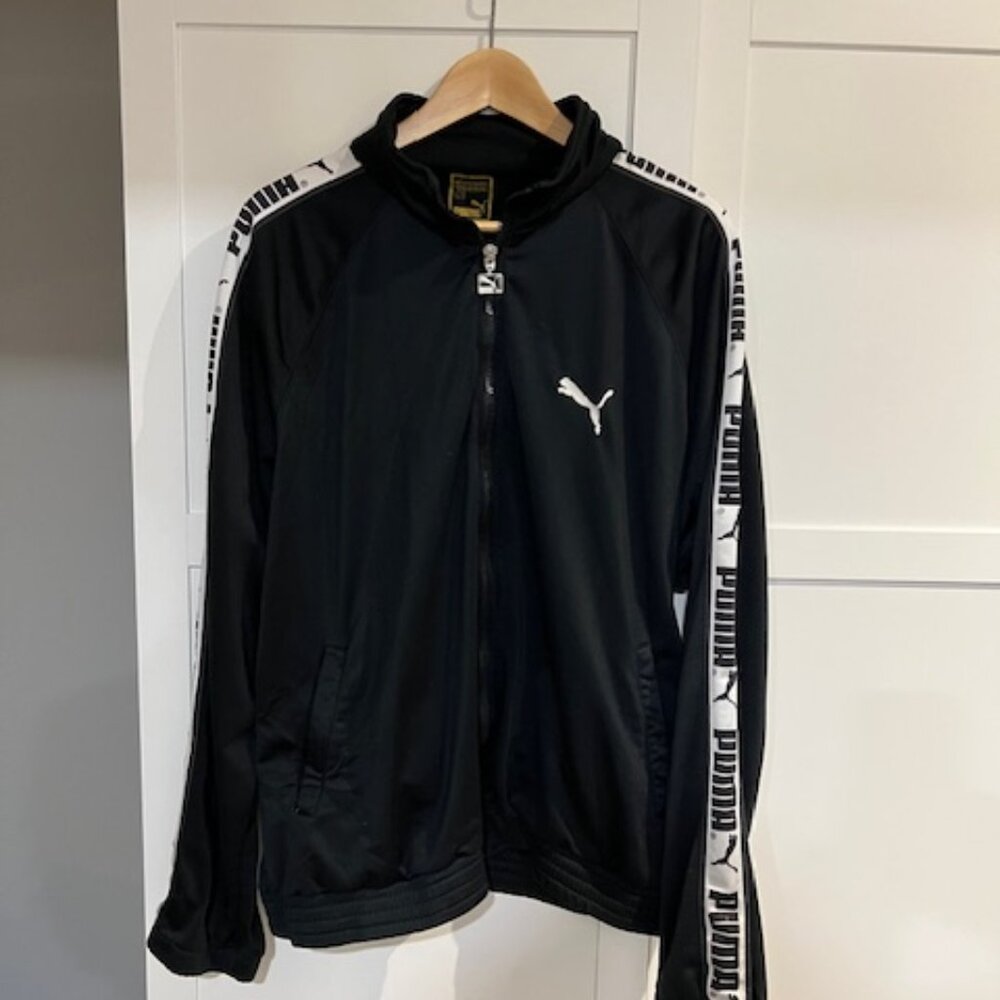 Vintage Puma jacket Black large